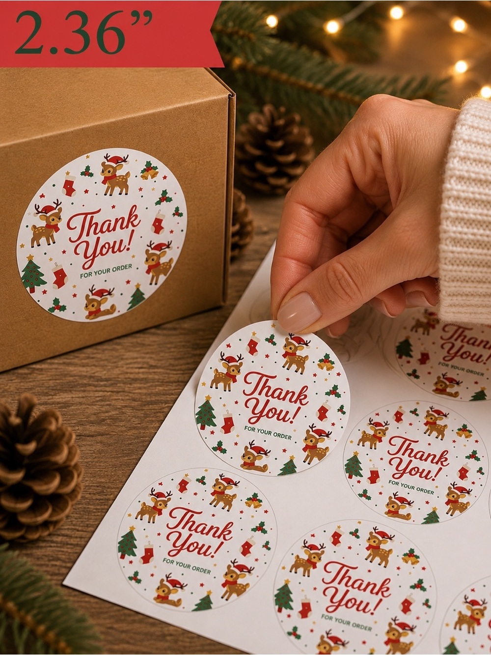 144PC Bundle: 25 10x13 Poly Mailers & 119 Thank You Stickers Shipping Bundle - Picture 7 of 10